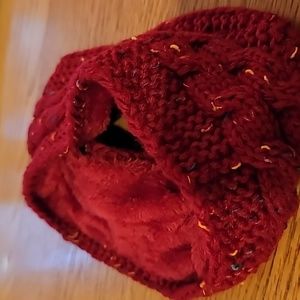 Ear Warmer Headband With Faux Fur Lining